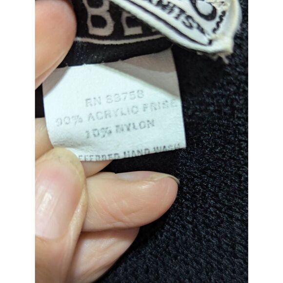 San Remo Vintage Women's Black Acrylic Long-Sleeve V-Neck Cardigan Sweater Extra - Picture 6 of 7